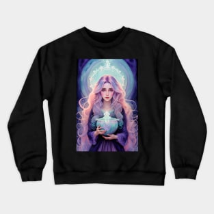 Fantasy pastel witch queen Crewneck Sweatshirt